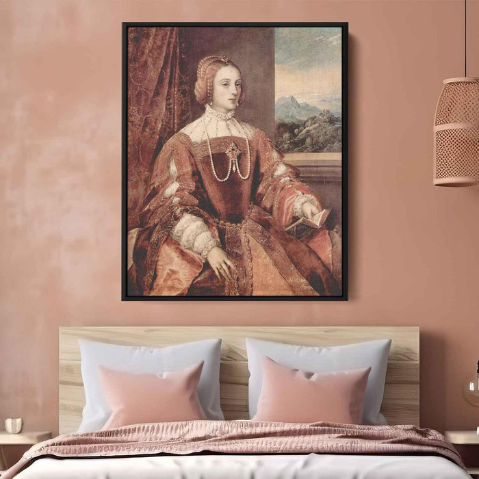 Portrait of Isabella of Portugal, wife of Holy Roman Emperor Charles V by Titian - Canvas Artwork