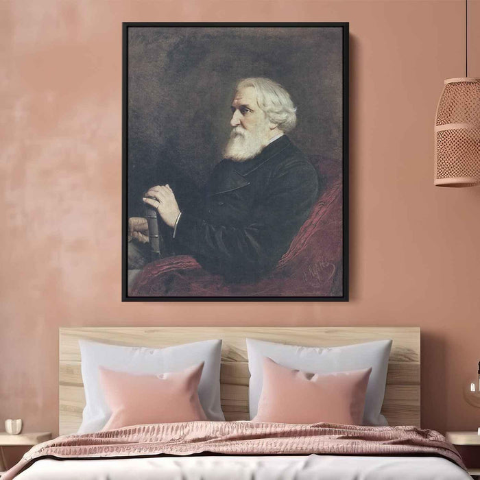 Portrait of the Author Ivan Turgenev (1872) by Vasily Perov - Canvas Artwork