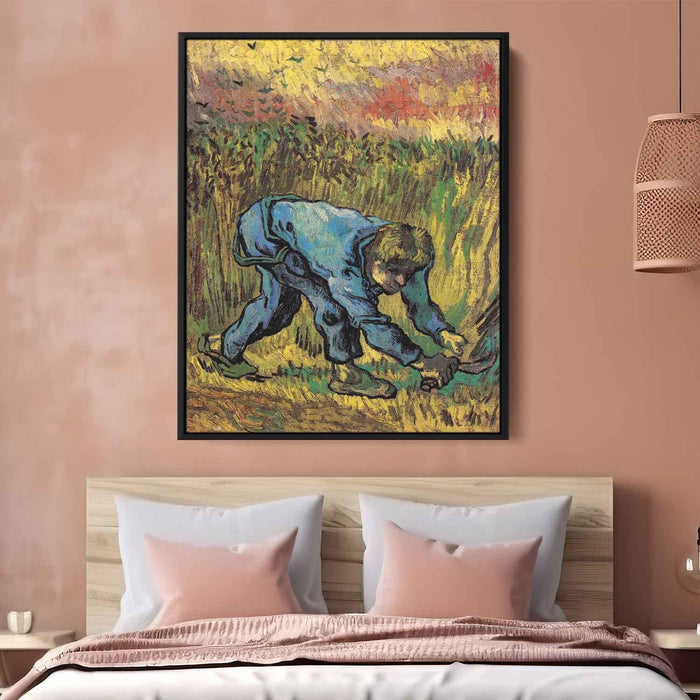 Reaper with Sickle (after Millet) (1889) by Vincent van Gogh - Canvas Artwork