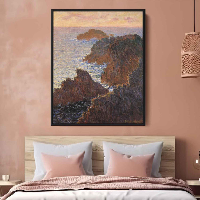 Rocks at Belle-Ile, Port-Domois by Claude Monet - Canvas Artwork