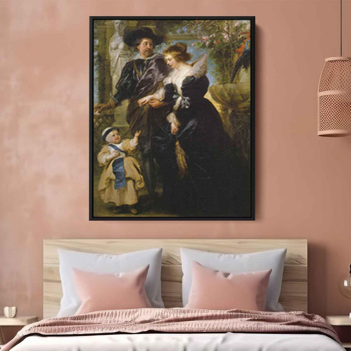 Rubens, his wife Helena Fourment, and their son Peter Paul by Peter Paul Rubens - Canvas Artwork