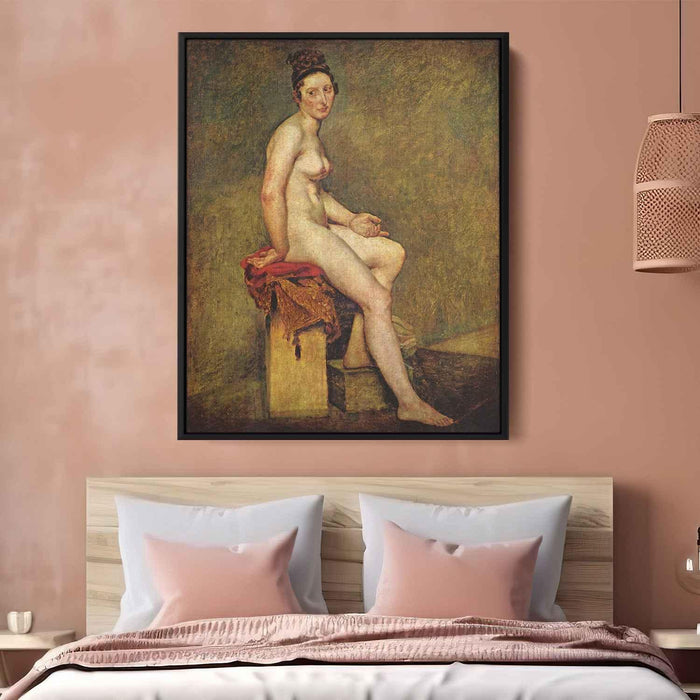 Seated Nude, Mademoiselle Rose by Eugene Delacroix - Canvas Artwork