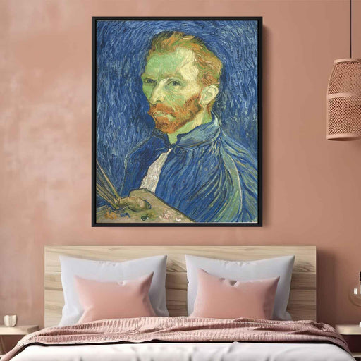 Self Portrait with Pallette (1889) by Vincent van Gogh - Canvas Artwork