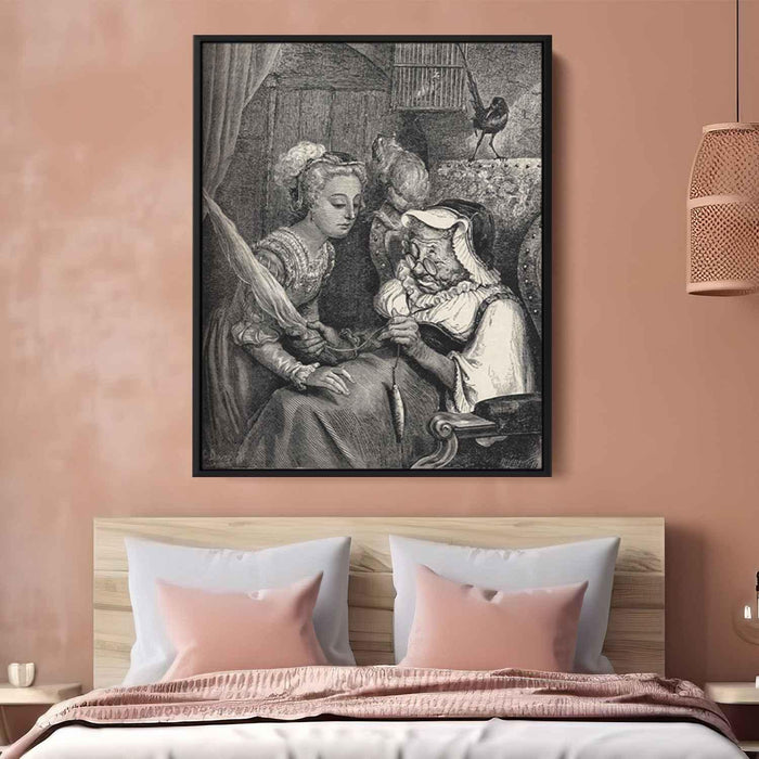 Sleeping Beauty by Gustave Dore - Canvas Artwork