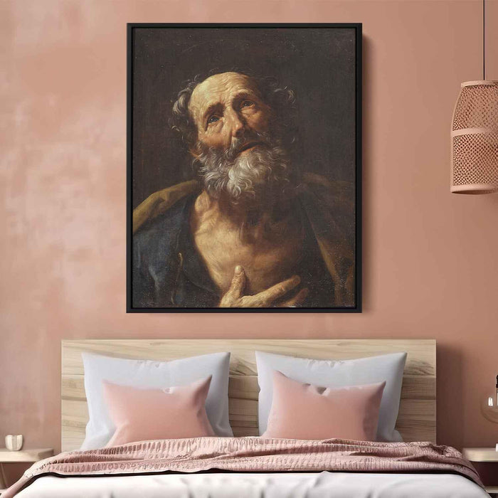 St. Peter Penitent (1600) by Guido Reni - Canvas Artwork