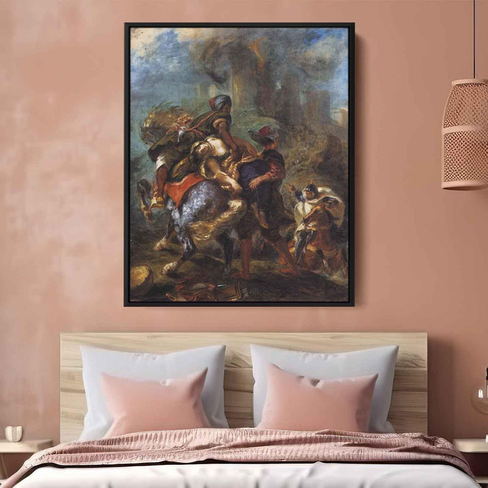 The Abduction of Rebecca (1846) by Eugene Delacroix - Canvas Artwork