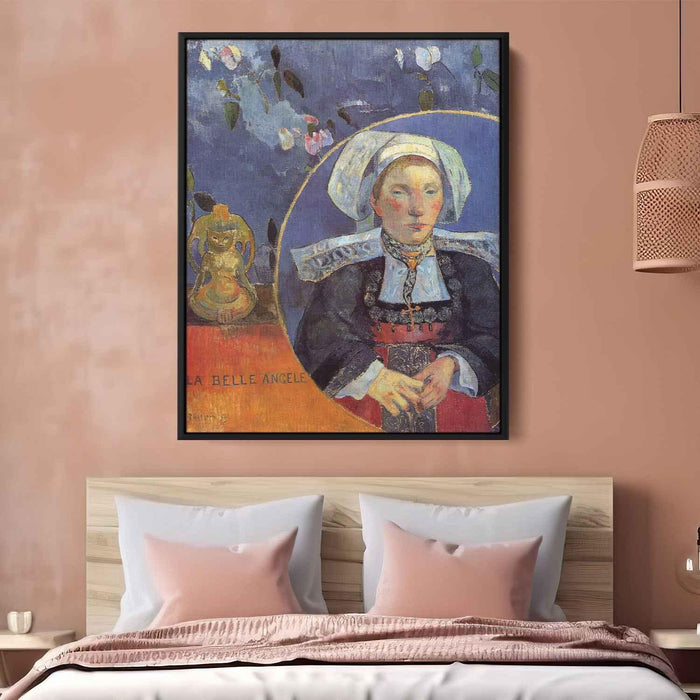 The Beautiful Angel (Madame Angele Satre, the Innkeeper at Pont-Aven) by Paul Gauguin - Canvas Artwork