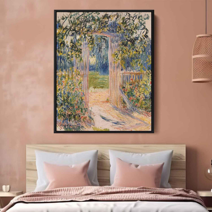 The Garden Gate (1881) by Claude Monet - Canvas Artwork