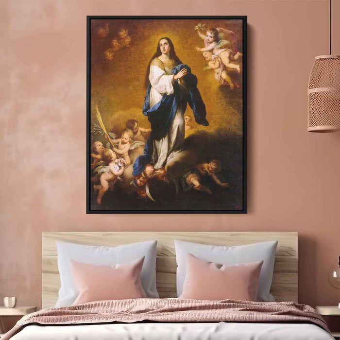 The Immaculate Conception (oil on canvas) (1655) by Bartolome Esteban Murillo - Canvas Artwork