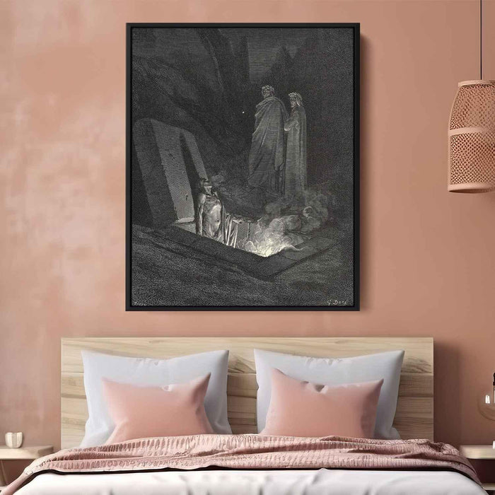 The Inferno, Canto 10 by Gustave Dore - Canvas Artwork