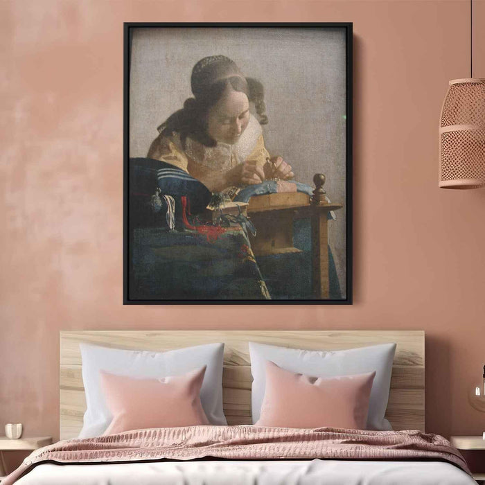 The Lacemaker (1671) by Johannes Vermeer - Canvas Artwork