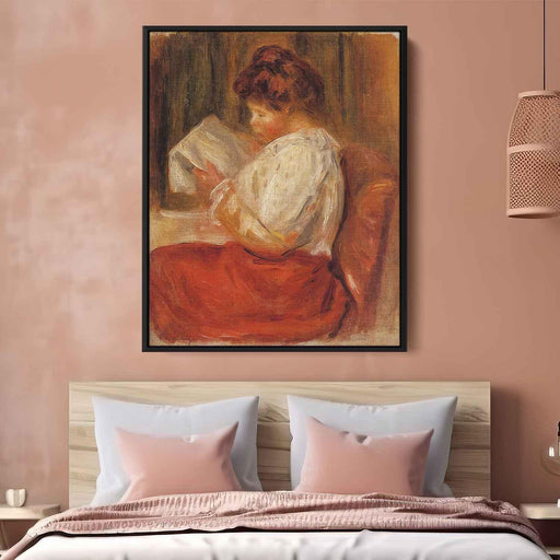 The Little Reader by Pierre-Auguste Renoir - Canvas Artwork