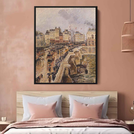 The Pont Neuf, Rainy Afternoon by Camille Pissarro - Canvas Artwork