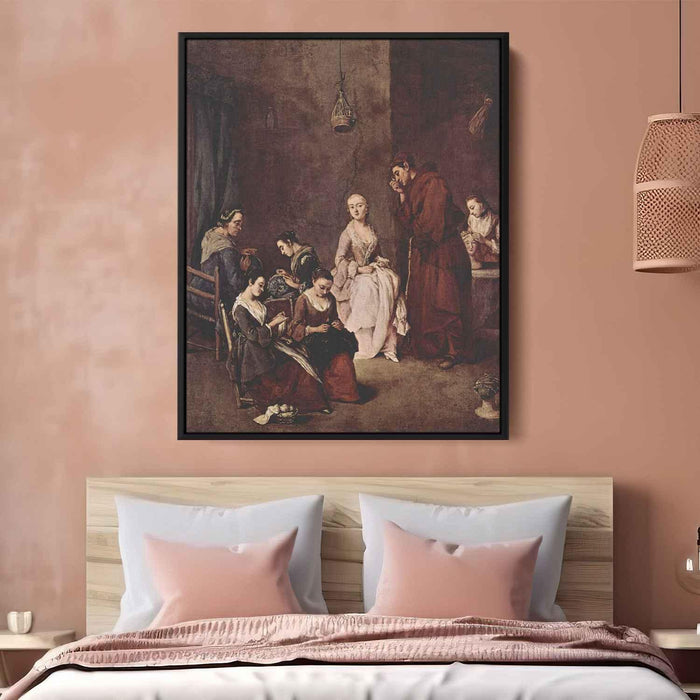 The Temptation by Pietro Longhi - Canvas Artwork