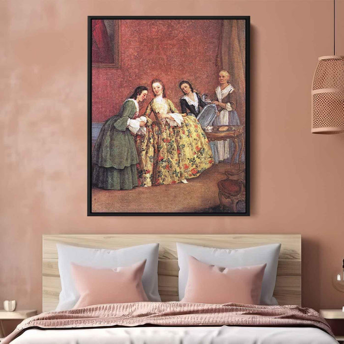 The Venetian Lady's Morning (1741) by Pietro Longhi - Canvas Artwork