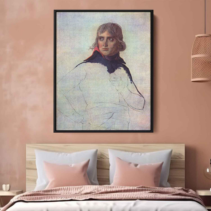 Unfinished portrait of General Bonaparte (1798) by Jacques-Louis David - Canvas Artwork