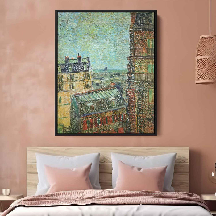 View of Paris from Vincent's Room in the Rue Lepic (1887) by Vincent van Gogh - Canvas Artwork