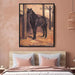 Yerres, Dark Bay Horse in the Stable by Gustave Caillebotte - Canvas Artwork