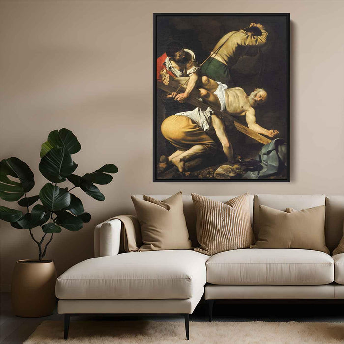 Crucifixion of Saint Peter (1601) by Caravaggio - Canvas Artwork