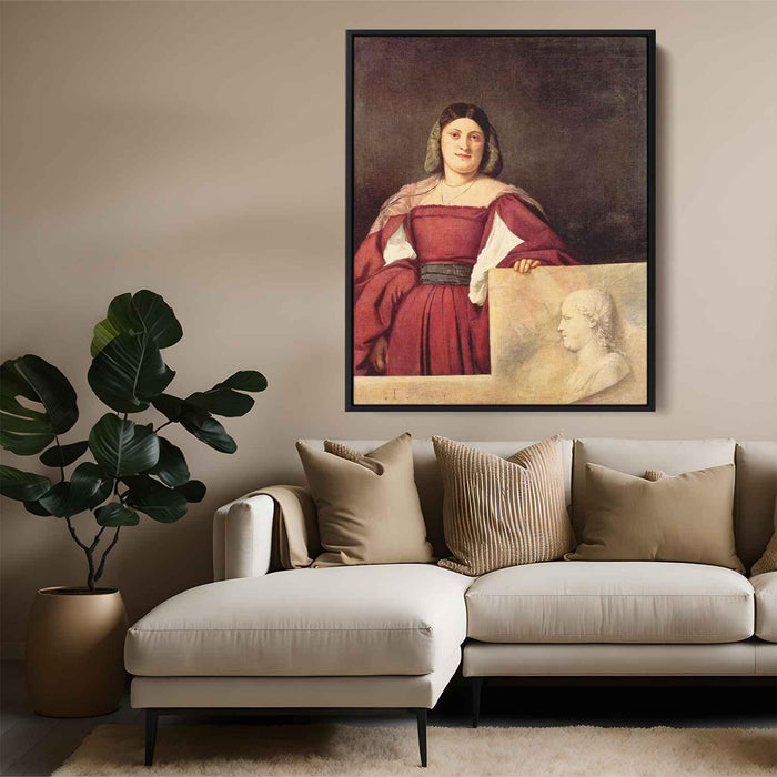 Portrait of a Woman (1510) by Titian - Canvas Artwork