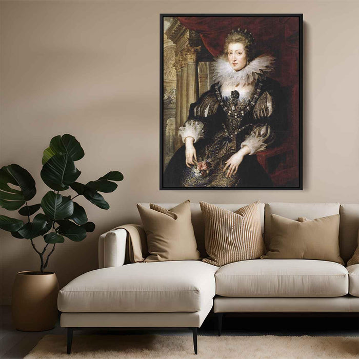 Portrait of Anne of Austria (1622) by Peter Paul Rubens - Canvas Artwork