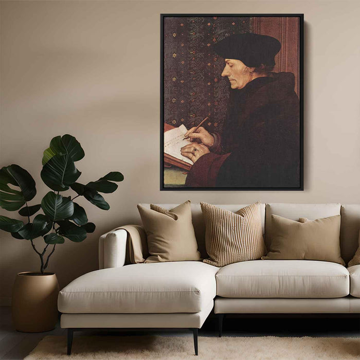 Portrait of Desiderius Erasmus (1523) by Hans Holbein the Younger - Canvas Artwork