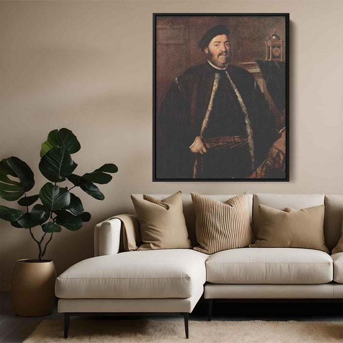 Portrait of Fabrizio Salvaresio (1558) by Titian - Canvas Artwork