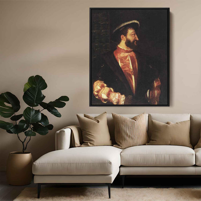 Portrait of Francis I (1539) by Titian - Canvas Artwork