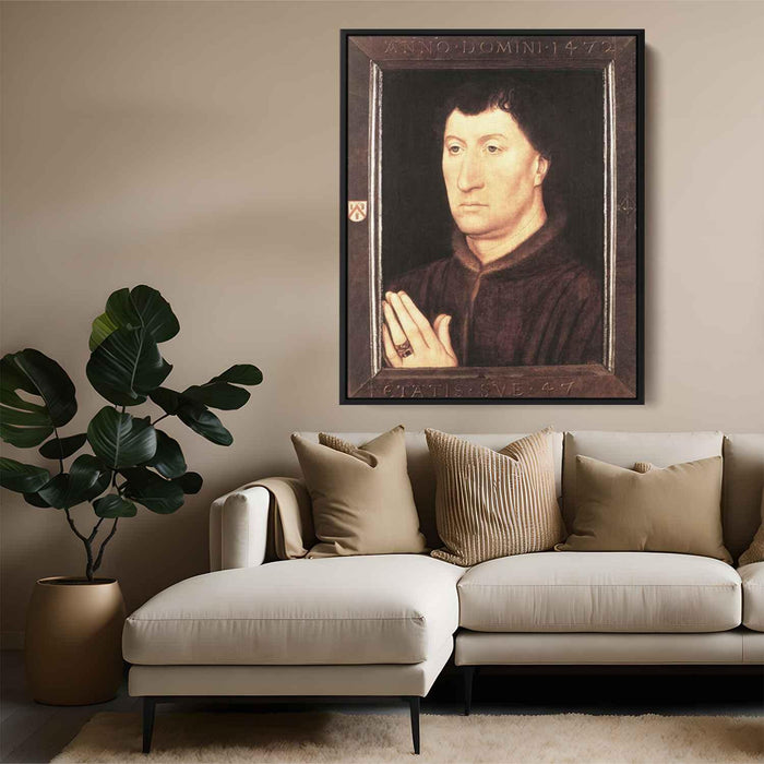 Portrait of Gilles Joye (1472) by Hans Memling - Canvas Artwork