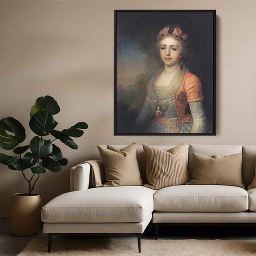 Portrait of Grand Duchess Alexandra by Vladimir Borovikovsky - Canvas Artwork