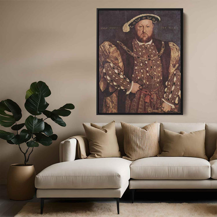 Portrait of Henry VIII (1540) by Hans Holbein the Younger - Canvas Artwork