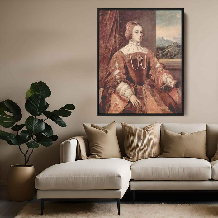 Portrait of Isabella of Portugal, wife of Holy Roman Emperor Charles V by Titian - Canvas Artwork