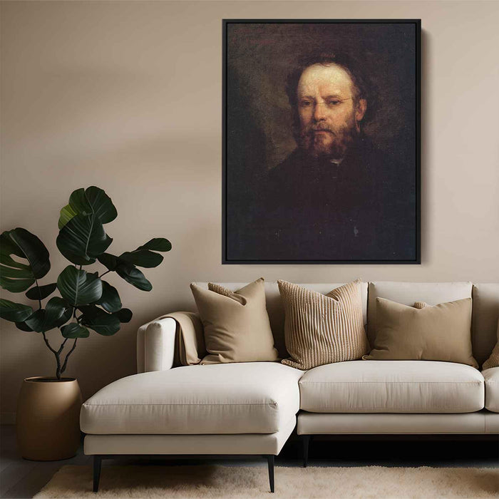 Portrait of Pierre Joseph Proudhon (1865) by Gustave Courbet - Canvas Artwork