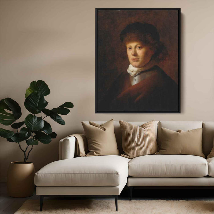 Portrait of Rembrandt van Rijn (1628) by Rembrandt - Canvas Artwork