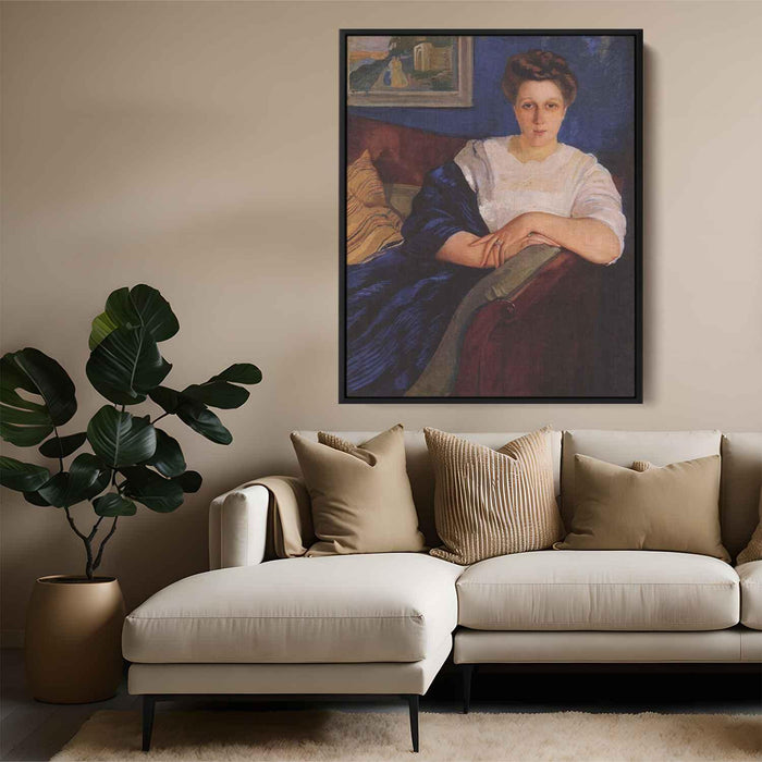 Portrait of the composer's daughter, EF Napravnik by Zinaida Serebriakova - Canvas Artwork