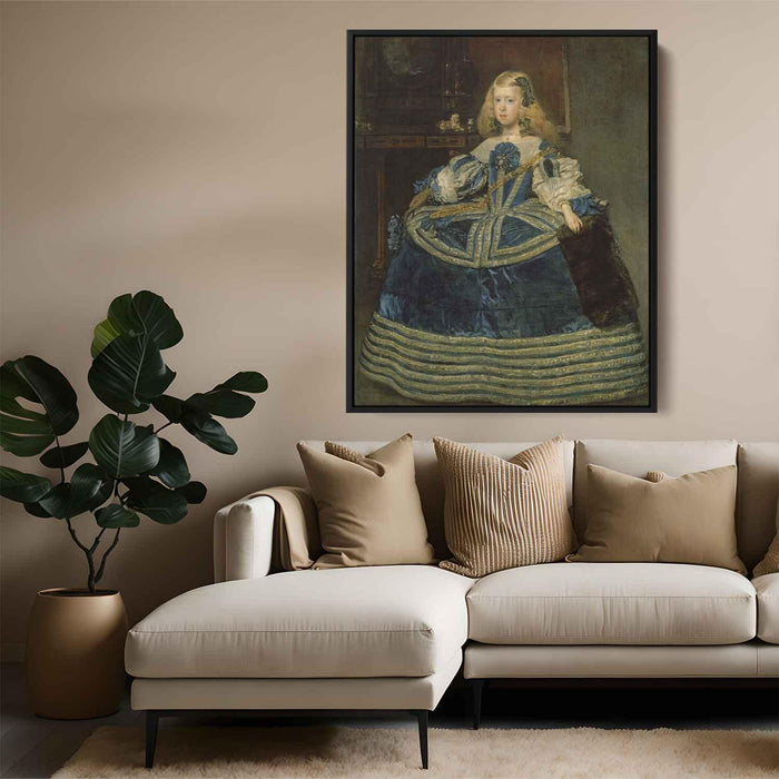 Portrait of the Infanta Margarita (1660) by Diego Velazquez - Canvas Artwork