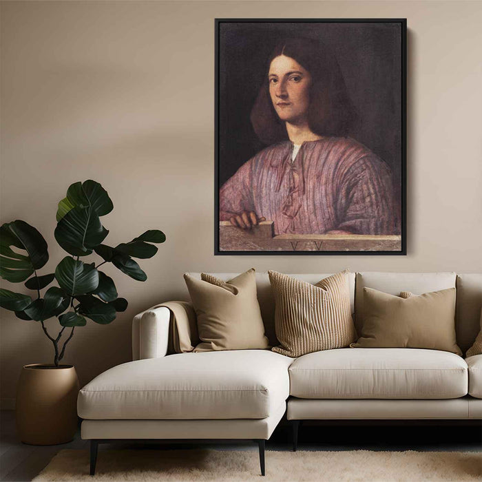 Portrait of young man (Giustiniani Portrait) (1504) by Giorgione - Canvas Artwork