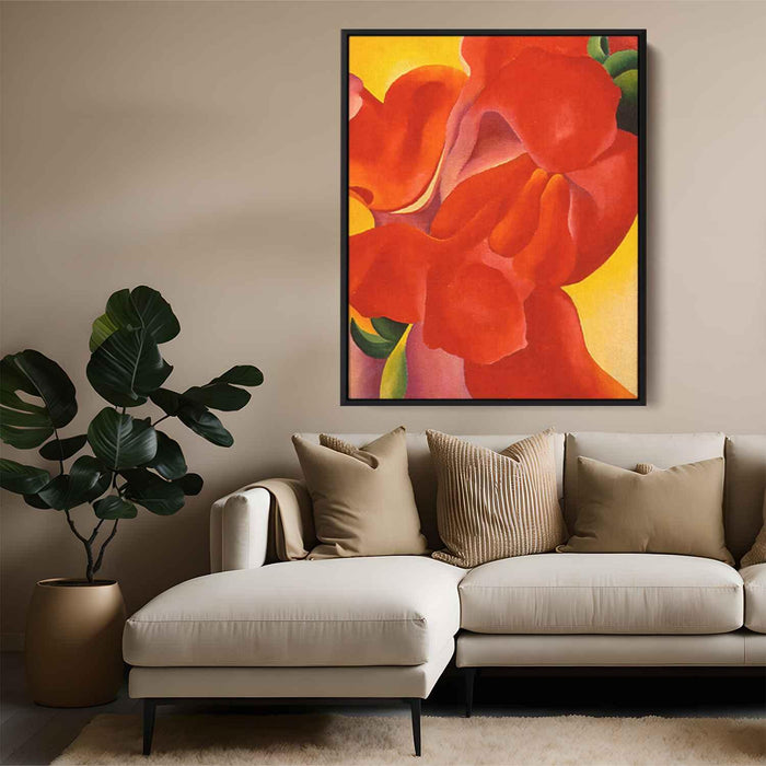 Red Canna (1923) by Georgia O'Keeffe - Canvas Artwork