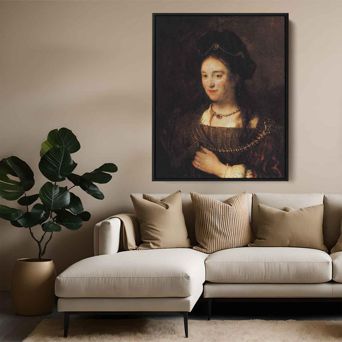 Saskia, the Artist's Wife by Rembrandt - Canvas Artwork