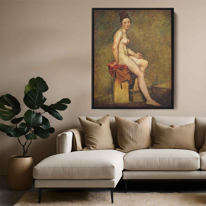 Seated Nude, Mademoiselle Rose by Eugene Delacroix - Canvas Artwork