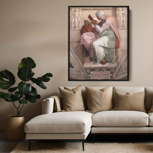 Sistine Chapel Ceiling: The Persian Sibyl (1511) by Michelangelo - Canvas Artwork