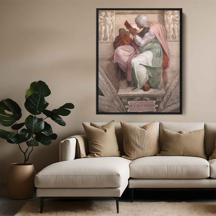Sistine Chapel Ceiling: The Persian Sibyl (1511) by Michelangelo - Canvas Artwork