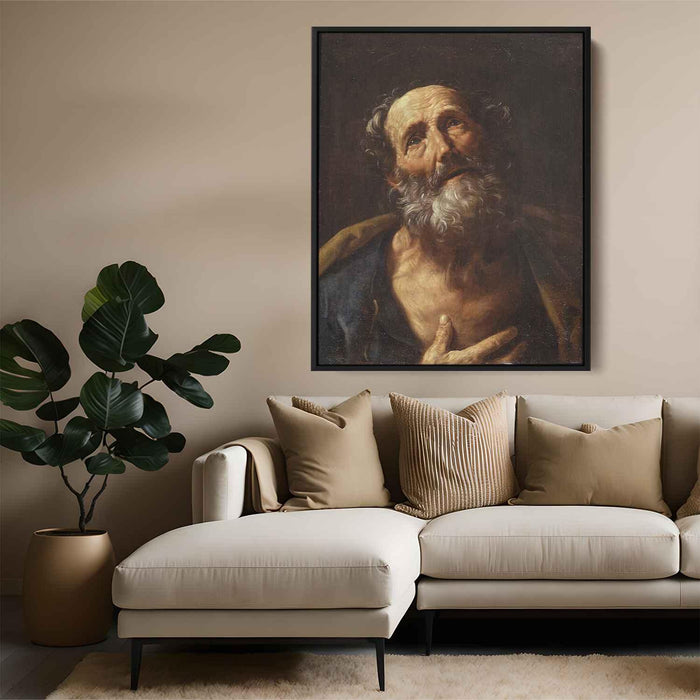 St. Peter Penitent (1600) by Guido Reni - Canvas Artwork