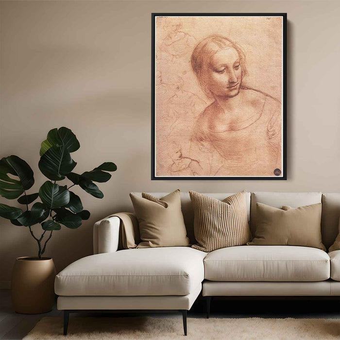 Study for Madonna with the Yarnwinder (1501) by Leonardo da Vinci - Canvas Artwork