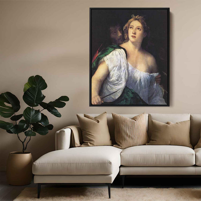 Suicide of Lucretia (1515) by Titian - Canvas Artwork