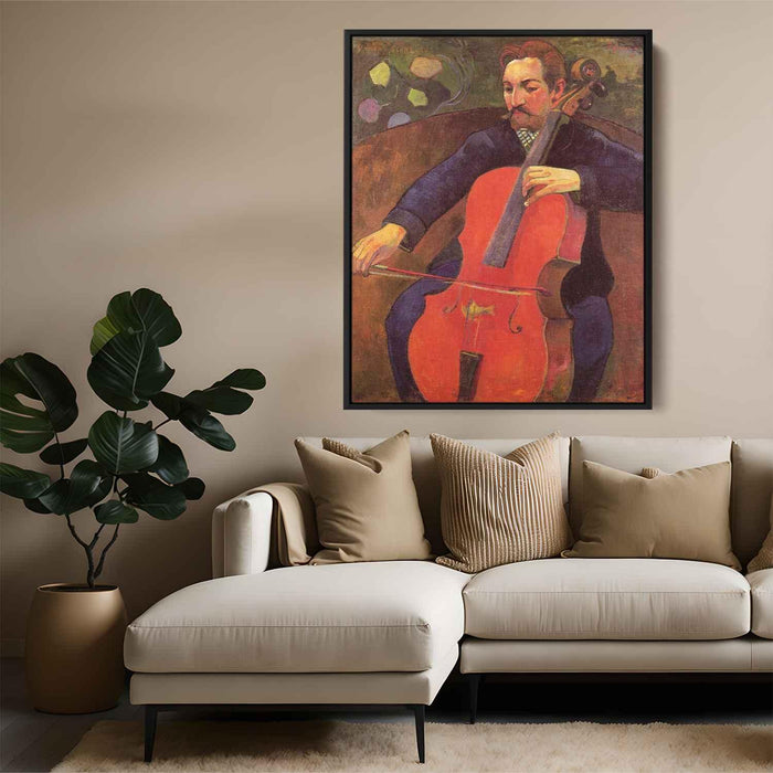 The Cellist (Portrait of Upaupa Scheklud) (1894) by Paul Gauguin - Canvas Artwork