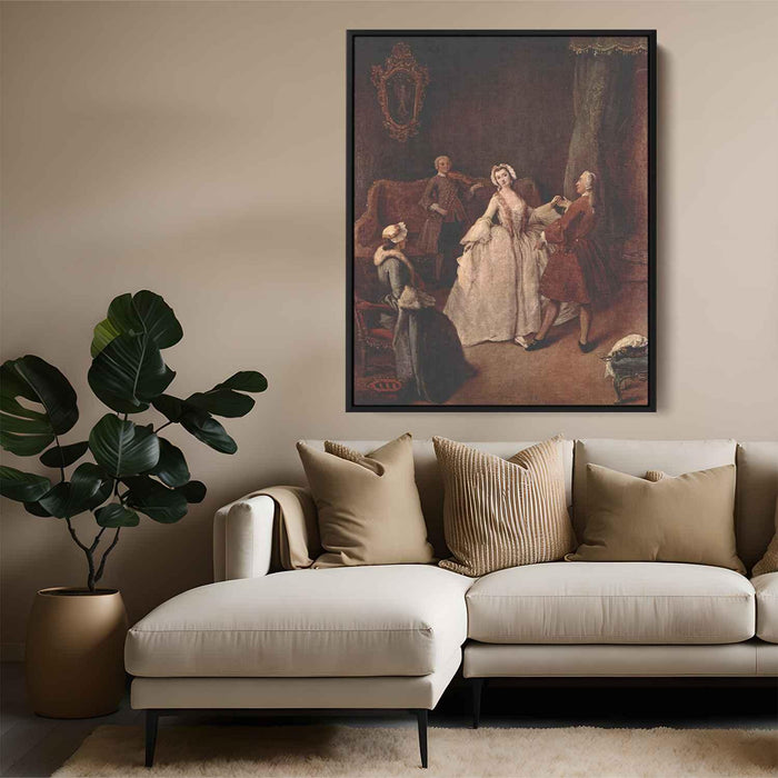 The Dancing Lesson by Pietro Longhi - Canvas Artwork