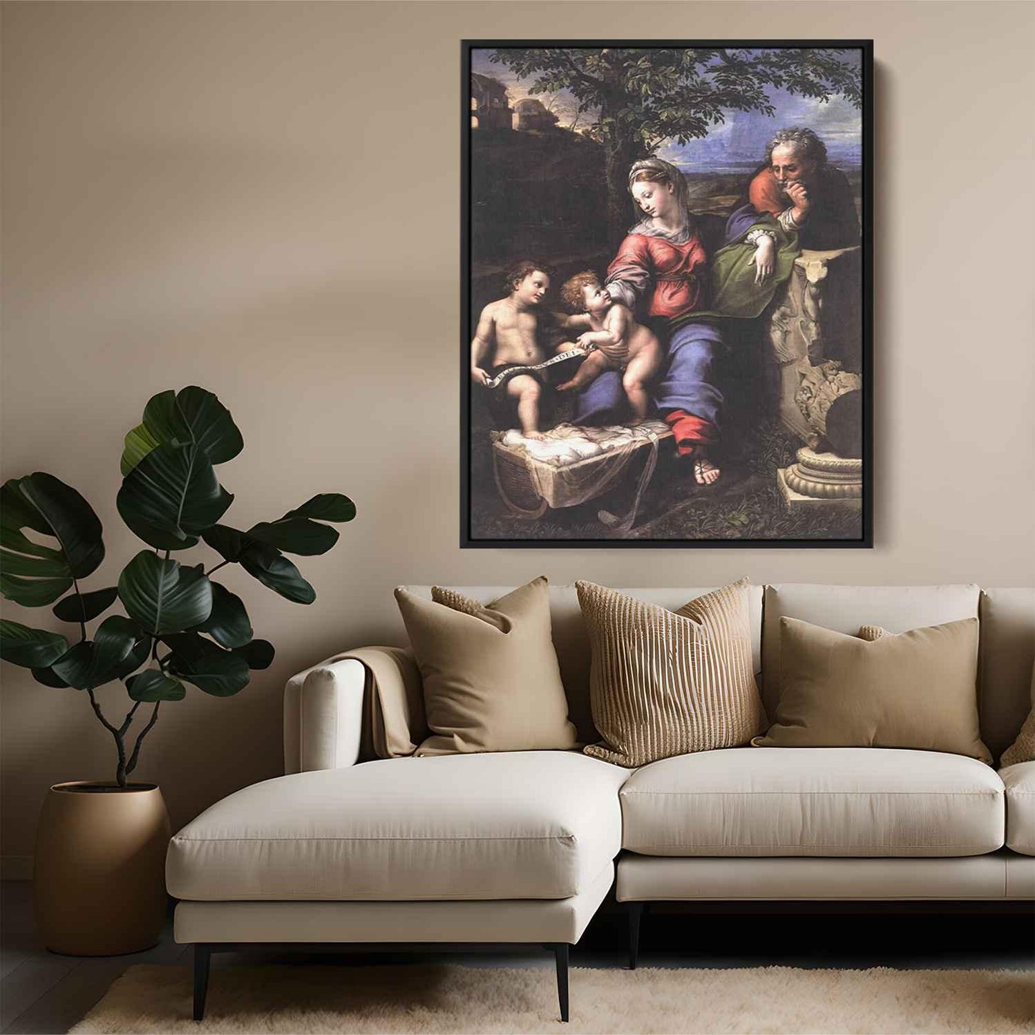 The Holy Family of the Oak Tree (1518) by Raphael - Canvas Artwork — Kanvah