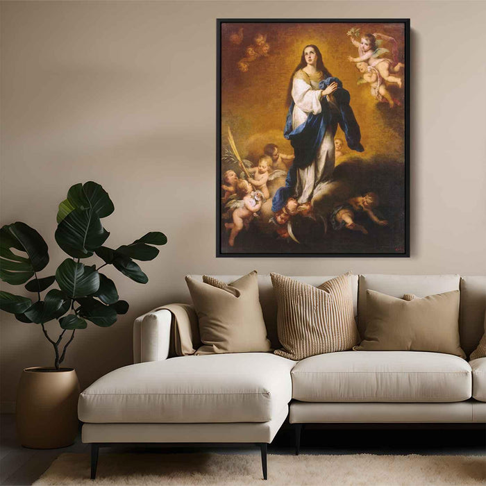 The Immaculate Conception (oil on canvas) (1655) by Bartolome Esteban Murillo - Canvas Artwork