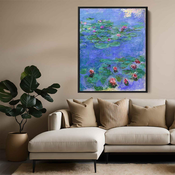 Water Lilies Red (1919) by Claude Monet - Canvas Artwork